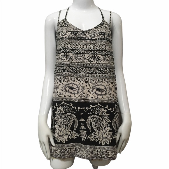 Angie Dresses & Skirts - Angie Bohemian Spaghetti Strap Black & White Dress